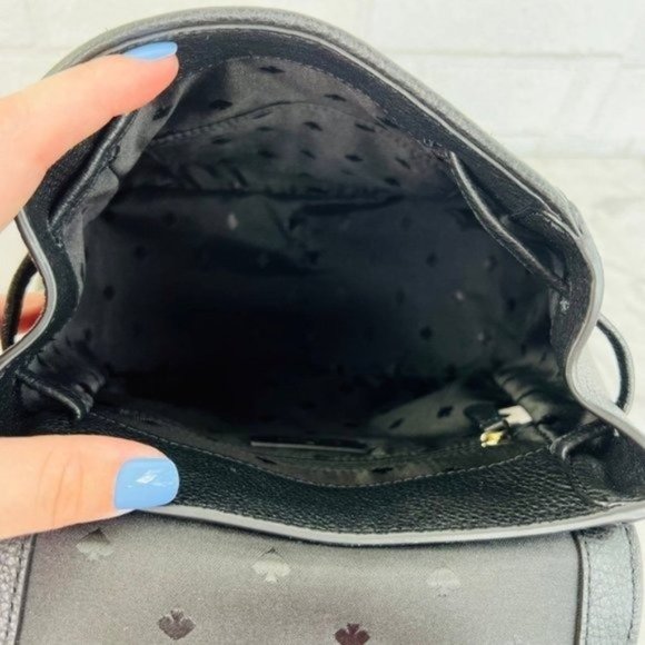 Kate Spade Leila Tweed Fabric Medium Flap Backpack - Picture 8 of 11